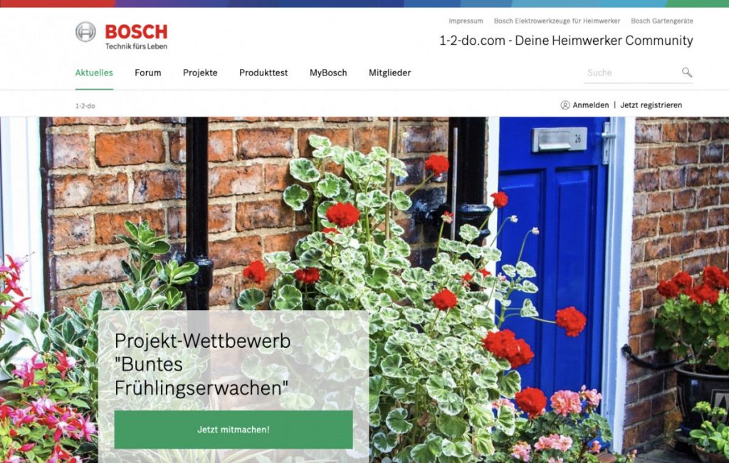 Community von Bosch für Heimwerker
