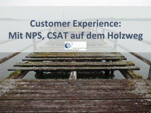Customer Experience: Mit NPS auf dem Holzweg