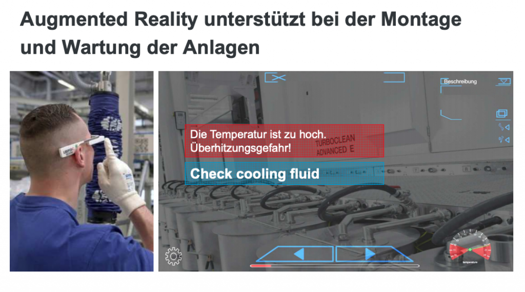 Einsatz Augmented Reality im Kundenservice von Windmöller und Hölscher. Quelle: 